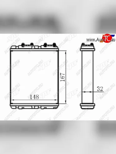 Радиатор отопителя салона MITSUBISHI LANCERLIBERO 92-00COLT 92-96NISSAN SERENA C23 92-00TERRAN I SAT ST-MB15-395-0