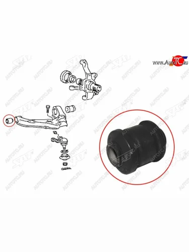 Сайлентблок Mitsubishi Delica 89-99  L300 87-98 SAT ST-MB633070