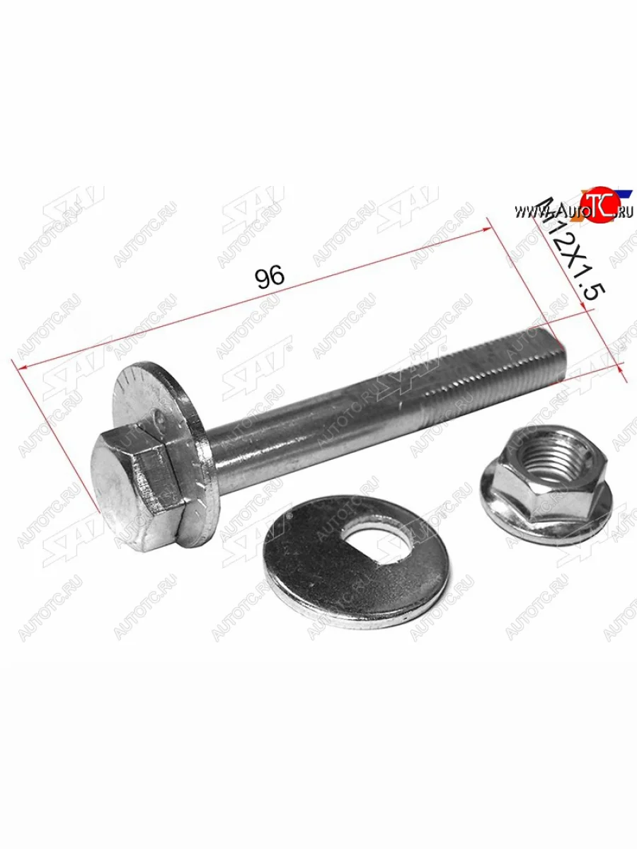 Болт (комплект) с эксцентриком MITSUBISHI AIRTREKOUTLANDER 01-06LANCER 95-09CEDIA 00-03 SAT ST-MB809335K  в Самаре Самарской области