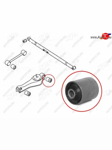Сайлентблок Mitsubishi Delica 94-07  Pajero 91-06  Hyundai H1 97-07  Starex 97-07 SAT ST-MB-951814