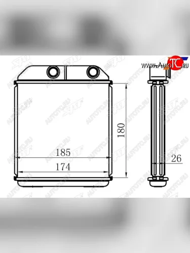 Радиатор отопителя салона MITSUBISHI PAJEROMONTERO SPORT 98-09L200 96-07 SAT ST-MBY7-395-0
