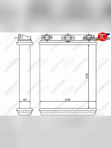 Радиатор отопителя салона MERCEDES E-CLASS W124 84-95 SAT ST-MD09-395-0