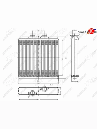 Радиатор отопителя салона MERCEDES C-CLASS W 204 07-CLS-CLASS W 218 10-E-CLASS W 207 09-E-CLASS W SAT ST-MD10-395-0