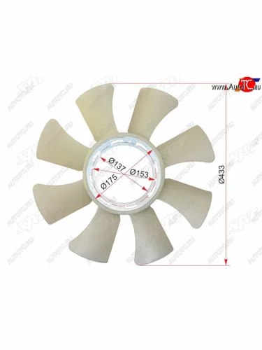 Крыльчатка вентилятора  MITSUBISHI CANTER 94-06 4M40 SAT ST-ME013493