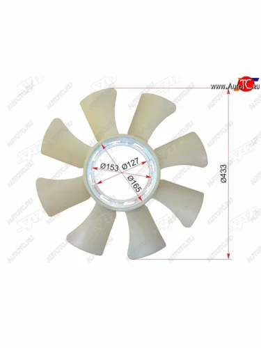Крыльчатка вентилятора  MITSUBISHI CANTERFUSO 95-06 6D31 SAT ST-ME085510