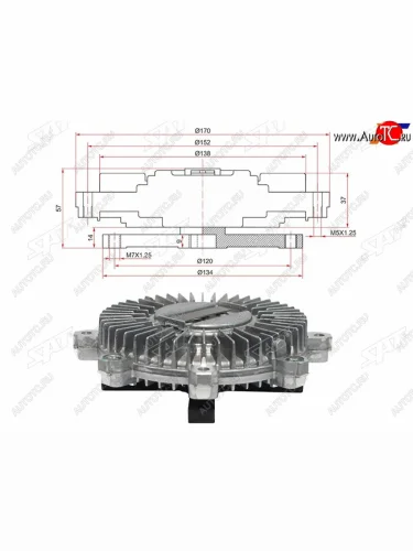 Вискомуфта MMC PAJERODELICA 94-96 2,8TD 4M40 SAT ST-ME200095