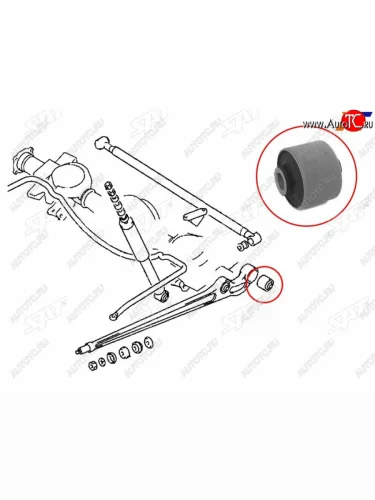Сайлентблок Mitsubishi Pajero 91-00 SAT ST-MR112891