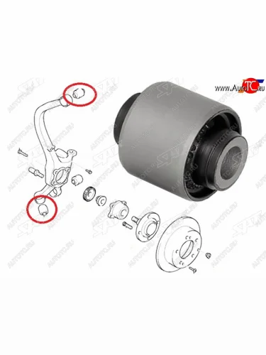 Сайлентблок Nissan Juke 10-20  Mitsubishi Diamante 95-05  Sigma 90-96 SAT ST-MR-223673