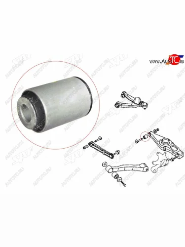 Сайлентблок заднего поперечного нижнего рычага Pajero V7# 99- SAT ST-MR374672