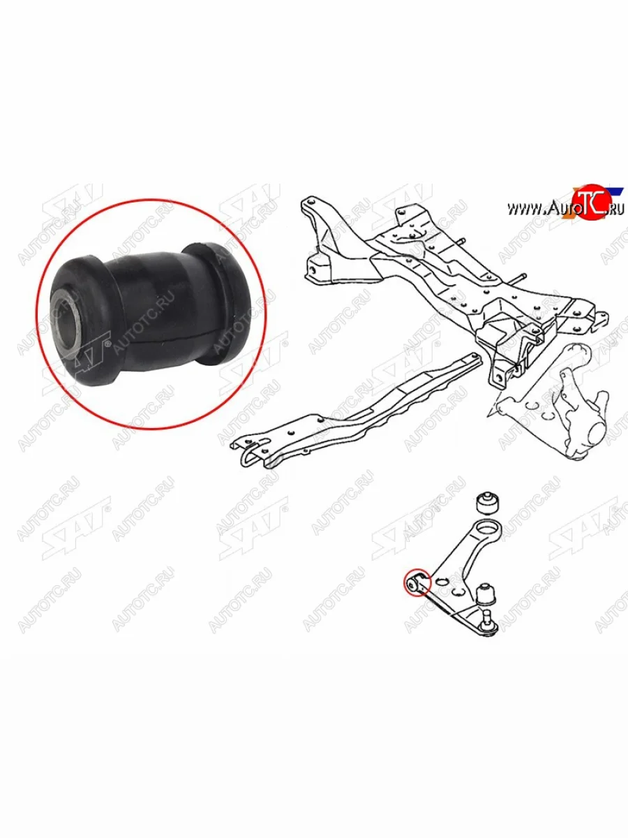 Сайлентблок Mitsubishi ASX 10-20  Lancer 02-17  Outlander 05-22  Citroen C4 Aircross 12-16  Mits SAT ST-MR403440  в Керчи Республика Крым