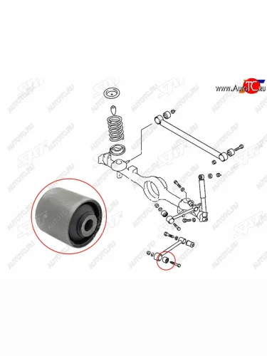 Сайлентблок Mitsubishi Pajero iO 98-07  Pajero Pinin 98-05 SAT ST-MR418807