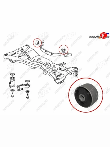 Сайлентблок Mitsubishi Lancer 91-01  Outlander 02-09  Airtrek 01-05  Lancer Cedia 00-03 SAT ST-MR594994