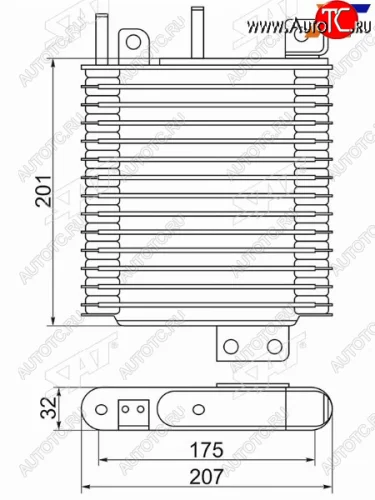 Радиатор АКПП MITSUBISHI OUTLANDERAIRTREK 01- SAT ST-MR983077