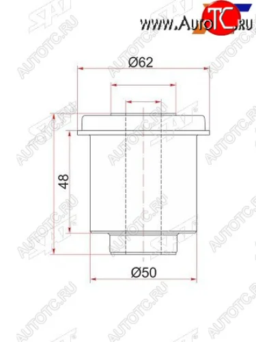 Сайлентблок Mitsubishi L200 07-  Pajero Sport 08-  Triton 06-11 (Перед) SAT ST-MR992256