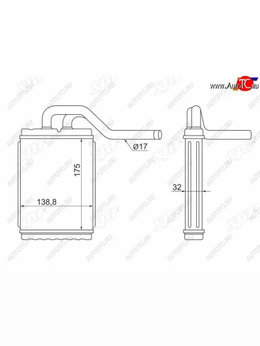 Радиатор отопителя салона MAZDA TITAN WG### WE### 88-91 SAT ST-MZ97-395-0