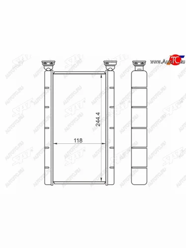 Радиатор отопителя салона MAZDA MPV LW# 99-06 SAT ST-MZ82-395-0