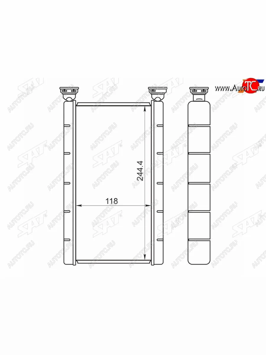 Радиатор отопителя салона MAZDA MPV LW# 99-06 SAT ST-MZ82-395-0  в Керчи Республика Крым