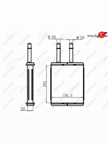 Радиатор отопителя салона MAZDA FAMILIA323ASTINA BJ# 98-04 SAT ST-MZV6-395-0