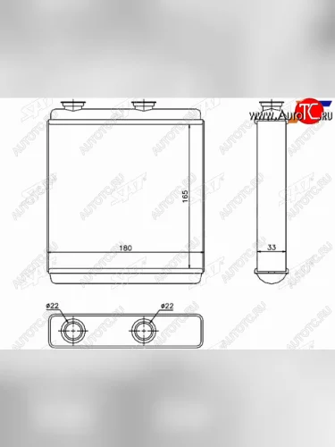 Радиатор отопителя салона  OPEL MERIVA A 03- SAT ST-OP09-395-0