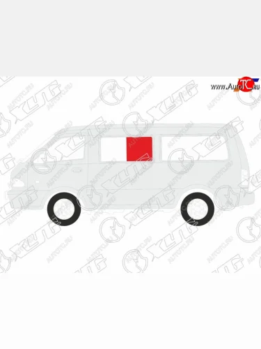 Стекло кузова боковое (не опускное) (Слева Цвет зеленый) Volkswagen Transporter 90-03  Caravelle 9 XYG STN-VAN SF/LH2