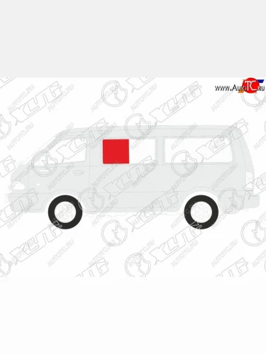 Стекло кузова боковое (не опускное) (Слева Цвет зеленый) Volkswagen Transporter 90-03  Caravelle 9 XYG STN-VAN SF/LH1