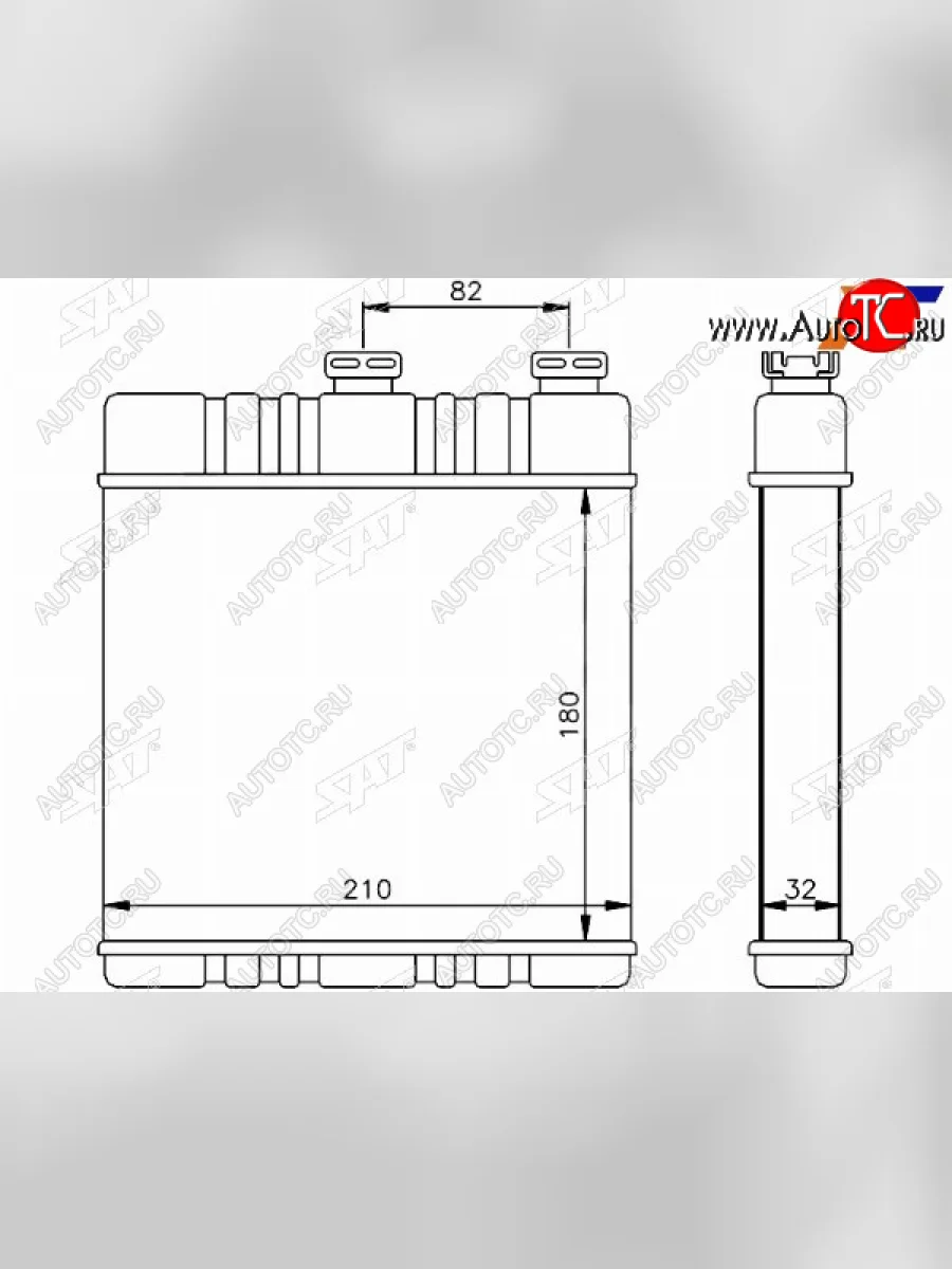 Радиатор отопителя салона  OPEL ASTRA G 98-ZAFIRA A 99-ZAFIRA B 05- версия BEHR SAT ST-OP48-395-0  в Керчи Республика Крым
