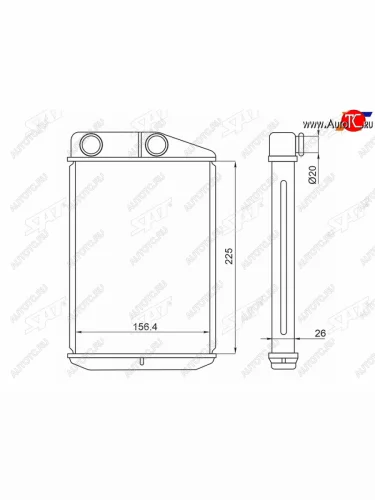 Радиатор отопителя салона FIAT DUCATOPEUGEOT BOXERCITROEN JUMPER 06-( без трубок) SAT ST-PG10-395-0