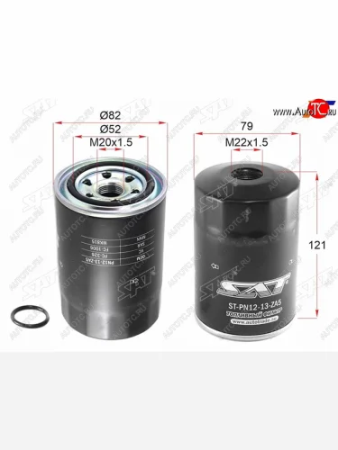 Фильтр топливный MAZDA BONGOBRAWNY SSF8 83-99FRIENDEE SG# 95-05NISSAN VANETTE 2.2 94-99 DIESEL SAT ST-PN12-13-ZA5