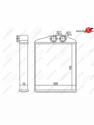 Радиатор отопителя салона CADILLAC BLS 04-OPEL VECTRA C 02-SAAB 9-3 02- SAT ST-SA01-395-0