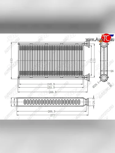 Радиатор отопителя салона SUBARU FORESTERIMPREZA 08-WRX 13-XV 11- SAT ST-SB67-395-0