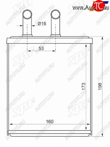 Радиатор отопителя салона SUBARU IMPREZAFORESTER 97- SAT ST-SB01-395-0