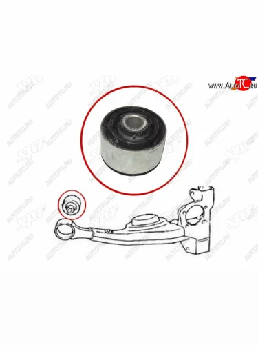 Сайлентблок задней балки TOYOTA RAV4 00-05 SAT ST-SBHTY-20019