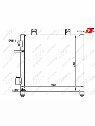 Радиатор кондиционера Opel Agila 00-07  Suzuki Wagon R 98-08  Wagon R Solio 00-02  Wagon R Wide 9 SAT ST-SK03-394-0