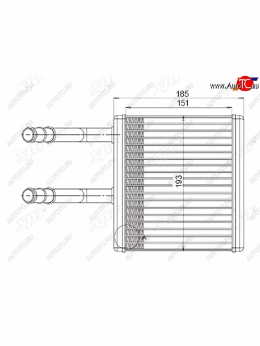Радиатор отопителя салона SSANG YONG ACTYON 05-KYRON 05- SAT ST-SY01-395-0