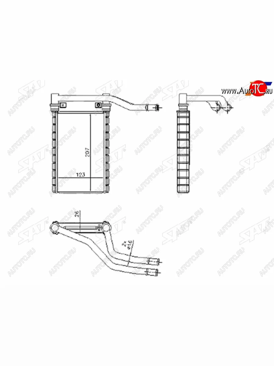 Радиатор отопителя салона SUZUKI SWIFT 04-SX4 06-13 SAT ST-SZ33-395-0  в Керчи Республика Крым