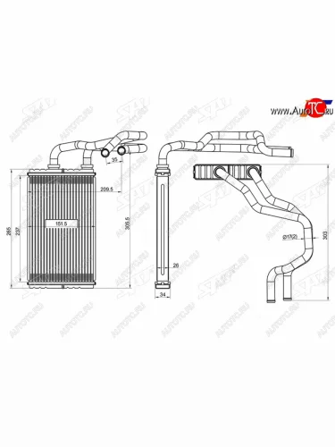 Радиатор отопителя салона SUZUKI GRAND VITARA 05- SAT ST-SZ83-395-0