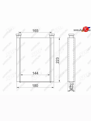 Радиатор отопителя салона TOYOTA COROLLASPACIO #ZE120 00-06AVENSIS #T250 03-08WILL VS #ZE12# 01-0 SAT ST-TY28-395-0