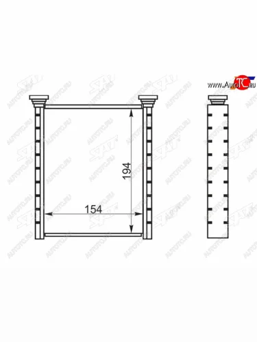 Радиатор отопителя салона TOYOTA COROLLA 06-AURIS 06-RUMION 07-MARK X ZIO 07-PREMIO 07- SAT ST-TY29-395-0