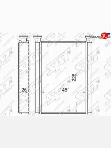 Радиатор отопителя салона TOYOTA CAMRY #CV30 01-06SOLARA 03-08TOYOTA LAND CRUISER 100 98-07 SAT ST-TY38-395-0