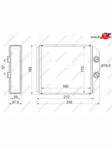 Радиатор отопителя салона TOYOTA CORONACARINACALDINA 92-02 #T21#IPSUMGAIA #XM1# 96-01 толщина 26 SAT ST-TY45-395-A0