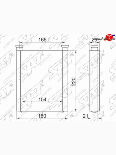 Радиатор отопителя салона TOYOTA PREMIOALLIONWISHOPAVISTA ARDEO 01-07 SAT ST-TY47-395-0