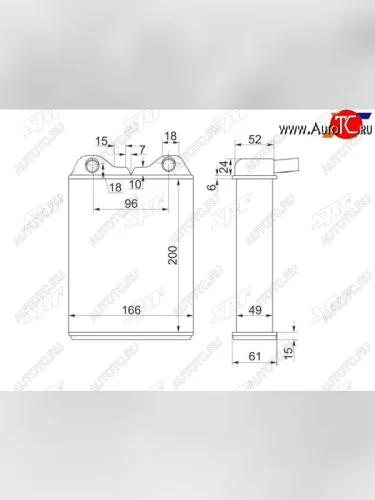 Радиатор отопителя салона TOYOTA LAND CRUISER 80 90-98HONDA ODISSEY RA1 95-99 SAT ST-TY88-395-0