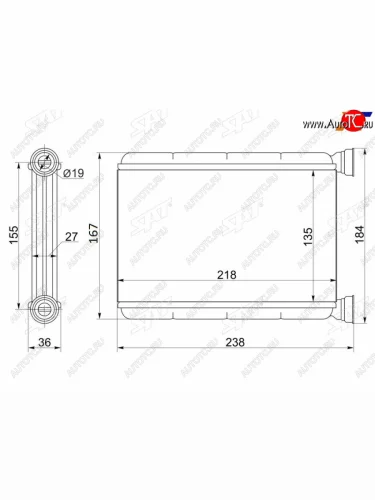 Радиатор отопителя салона TOYOTA TOWN ACE NOAH SR40SR50 96-01 SAT ST-TY78-395-0