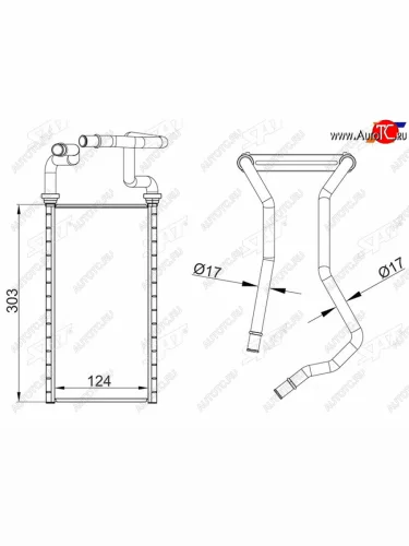 Радиатор отопителя салона TOYOTA LAND CRUISER 200LEXUS LX570 07- SAT ST-TY92-395-0