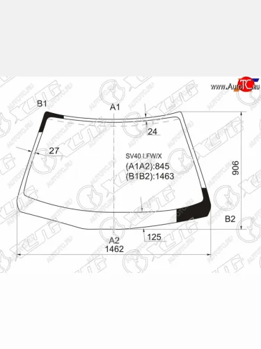 Стекло лобовое Toyota Camry Japan 94-98 XYG SV40 LFW/X