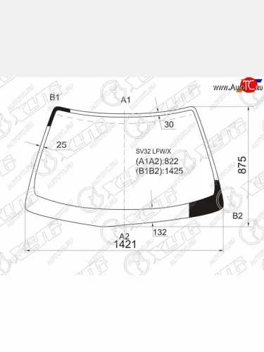 Стекло лобовое Toyota Camry 90-94  Vista 90-94  Camry 90-94 XYG SV32 LFW/X