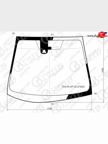 Стекло лобовое (Камера) Honda Fit 13-20  Shuttle 15-19 XYG T5A-R-CP-1Z LFW/X