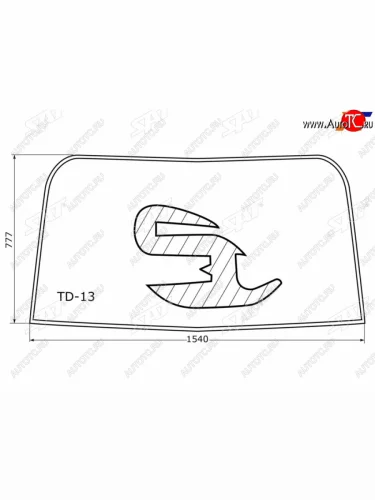 Молдинг лобового стекла (уплотнительная резинка) SAT (черный) Toyota Land Cruiser 80 (1989-1997)