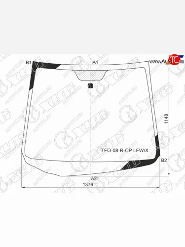 Стекло лобовое Honda Fit Shuttle 11-15 XYG TFO-08-R-CP LFW/X