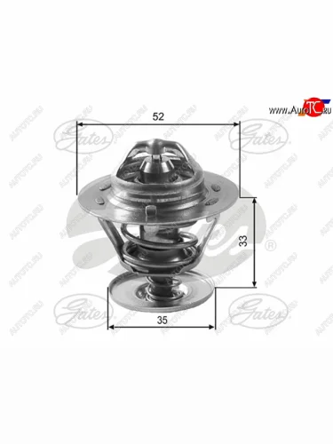 Термостат с прокладкой FORD FOCUSMONDEO1,8 TDITRANSIT CONNECT                                      GATES TH12588G1